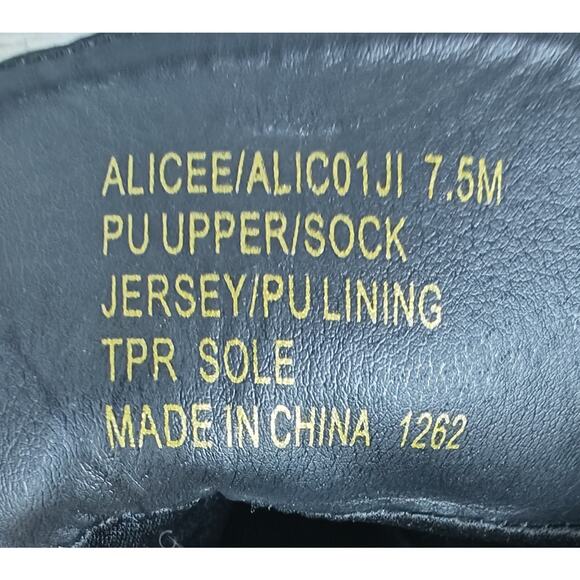 MADDEN GIRL Alicee Women’s Sz 7.5M Combat Platform Vegan Burgundy Leather Boots. - Picture 9 of 9